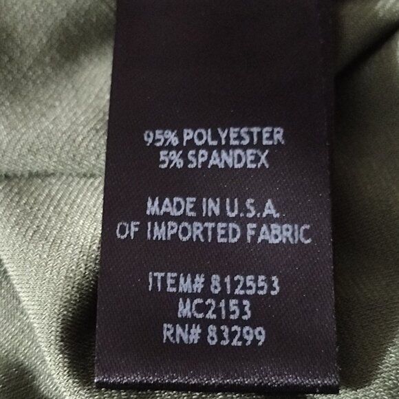 NWT-Antthony Originals: 2-Piece Pull-on Pant Set, Size 2X, Olive Green - Picture 11 of 11